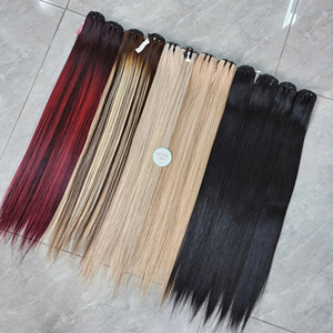 Extensiones de Cabello Virgen Vietnamita 100% Natural, Color Rubio Premium, Liso Extremo, Longitudes de 8 a 40 Pulgadas - Product Image 5