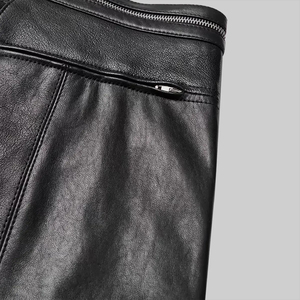 Top Selling Latest Design <b>Men's</b> Casual <b>Leather</b> <b>Pants</b> Lightweight Eco-Friendly Waterproof Breathable Custom Logo High Quality - Product Image 6