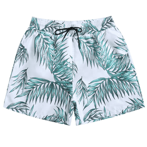 Pantalones cortos de verano para hombre, estilo chino, con estampado floral frontal, de punto, con cordón, de seda helada, a la moda, holgados e informales. - Product Image 2