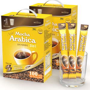 [MOCHA] Mélange de café Arabica pour café maison et usage professionnel, mélange de café instantané torréfié lisse et durable 100T - Product Image 1