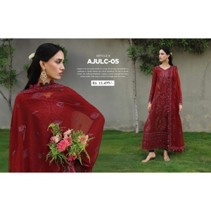 Asim Jofa – Collection Festive de Costumes de Mariage Brodés de Luxe pour Femmes – Ssumaira Cousu sur Mesure 3 Pièces – Style Chickenkari - Product Image 2
