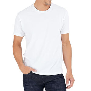 Camiseta de Manga Corta para Hombre, Cuello Redondo, Corte Regular, Logotipo Personalizado Impreso en la Parte Delantera, Impresión Digital, Poliéster/Algodón, Secado Rápido, Transpirable, OEM - Product Image 1