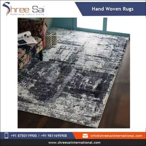High Quality Modern Large Carpets and Area Rugs Sets Simple Design Embroidered Wool and Cotton From Indian Manufacturer - Product Image 4