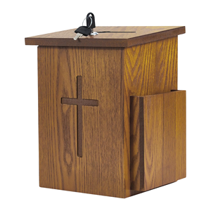 Boîtes à dons en bois, boîtes d'offrandes pour l'église, boîte de collecte d'offrandes en forme de croix, idéale pour les églises, les écoles, les hôtels, en provenance du Vietnam - Product Image 1
