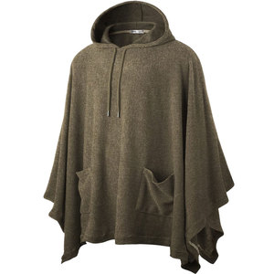 <b>Men</b> Hooded Cape <b>Cloak</b> 300 GSM Fabric Martial Streetwear Custom Design Low MOQ Worldwide Shipping Factory Direct Pricing - Product Image 1