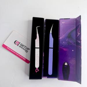 Pinzas para Pestañas con Logotipo Personalizado, Recubrimiento en Polvo Premium, Pinzas de Aislamiento de 90 Grados, Fabricante de Pinzas para Pestañas - Product Image 4