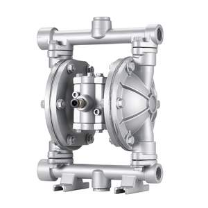Pompa a Doppia Membrana ad Aria Compressa 16 GPM Modello D0100XFPF8W, Ingresso e Uscita da 3/8 Pollici, Corpo in Lega di Alluminio, per Trasferimento Olio Esausto e Diesel - Product Image 1
