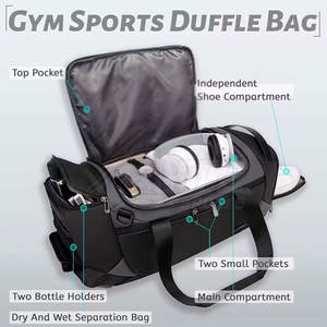 Bolsa de Gimnasio Unisex de Primera Calidad, Gran Capacidad, Poliéster y Nailon Duraderos, Correa Ajustable, Diseño Cómodo para el Uso Diario - Product Image 2