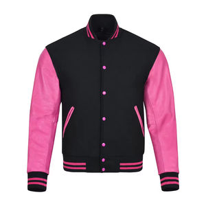 High Quality Custom Logo Embroidery Design Sleeve Baseball Letterman Varsity <b>Jacket</b> for <b>Men</b> New High Street Winter <b>Jacket</b> - Product Image 5