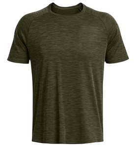 เสื้อยืดคอกลมสำหรับผู้ชายทำจากผ้าฝ้าย100% บริการ OEM ออกแบบได้เองและมีไหล่ตกแบบสั้น - Product Image 1