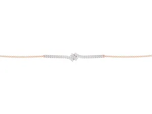 EtherStar Jewels - Brazalete de Diamantes con Diseño de Curva en S de 1.0 Quilates en Oro de 18K para Mujer - Product Image 6