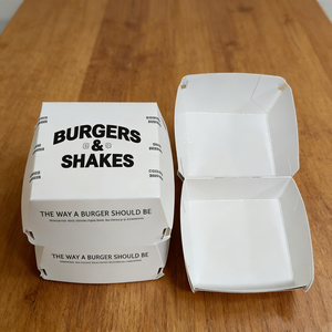 Factory Price Biodegradable Eco-Friendly Rigid Paper Burger Packaging Disposable Takeout <b>Container</b> - Product Image 1
