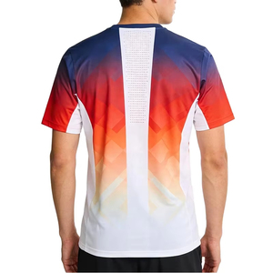 T-shirts décontractés pour hommes, personnalisés, à manches courtes, respirants, en maille, col rond, grandes tailles, vierges, polyester/coton 240g, numériques - Product Image 2