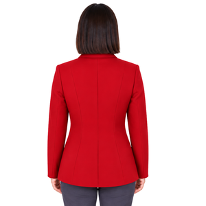 Veste d'équitation rouge pour femme, coupe ajustée, blazer d'équitation professionnel, manteau de compétition équestre, vente en gros personnalisée - Product Image 2