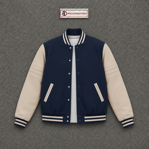 PREMIUM NAVY BLUE LETTERMAN <b>VARSITY</b> <b>JACKET</b> FOR <b>MEN</b> FASHION LETTERMAN TRENDY COLLEGE <b>BOMBER</b> COMFORT FIT WINTER FASHION STYLISH WO - Product Image 5