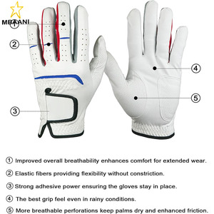Gants de golf respirants et lavables, pour golfeurs droitiers et gauchers - Product Image 5