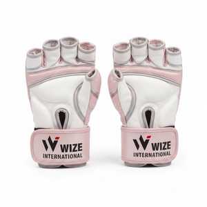 ถุงมือ MMA WIZE INTERNATIONAL แบบเต็มนิ้ว หนัง PU ปิดด้วยเวลโคร สำหรับทุกเพศ ลายหัวกะโหลกสีชมพู สำหรับศิลปะการต่อสู้ MMA - Product Image 2