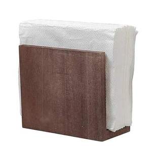 Porte-mouchoirs et porte-serviettes en bois naturel écologique fait main, finition noyer, design imprimé pour restaurants et usage domestique - Product Image 5