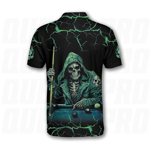 Polo Deportivo Transpirable para Hombre, Personalizable con Logotipo, de Secado Rápido, Sublimado, 100% Poliéster, para Billar - Product Image 3