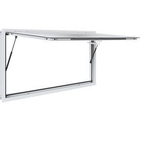 Ventana de Concesión de Aleación de Aluminio de 64"x40" para Camiones de Comida con Toldo, Gancho de Arrastre para Puerta y Soporte de 85 Grados - Product Image 1