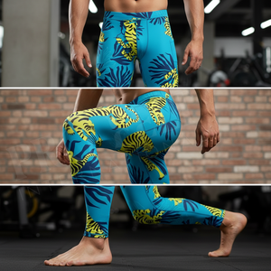 Fitness Apparel Customized All Over Printed High Waist Skinny Comfortable <b>Compression</b> Pants Quick Dry Breathable Yoga Leggings - Product Image 4