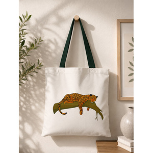 Premium Cotton Canvas <b>Tote</b> Bag with Vintage Scooter Print Reusable Shopping Bag with Long Handles for Everyday Shopping & <b>Travel</b> - Product Image 5