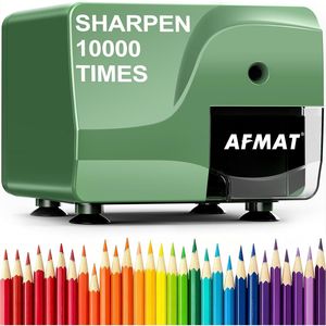 Taille-crayon électrique robuste, capacités de 6 à 8 mm, affûtage rapide en 3 à 5 secondes, 3 réglages de précision, plus de 10 000 utilisations pour crayons de 6 à 8 mm - Product Image 1