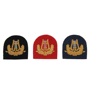 3D Fashion Clothing Brand Decorations High Quality New 2026 Model Handmade Customizable Bullion Wire Embroidery Badges Patches - Product Image 1
