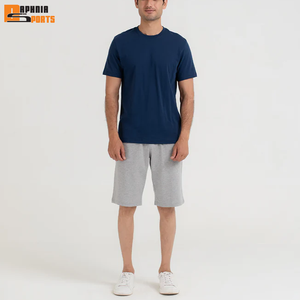 Pantalones Cortos Deportivos Personalizados con Logotipo, 100% Algodón, Felpa, Elásticos, Sólidos, Transpirables, de Secado Rápido, Unisex, de Verano, con Estampado Francés - Product Image 4