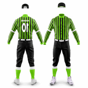 Manufacturer Uniform Solid Color Baseball Sports Kit Button Up Jersey Full Set <b>Socks</b> Belts Practice Wear Adults Uniform OEM - Product Image 4