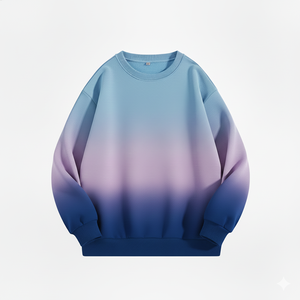 Sudadera Degradada para Hombre, Cuello Redondo, Estilo Casual, Manga Larga, Ropa Urbana, Moda para Uso Diario - Product Image 5