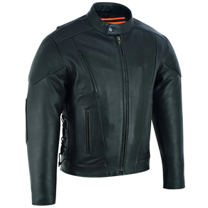 Vestes en cuir pour hommes de qualité supérieure avec fermeture éclair, doublure chaude, style décontracté, vestes en cuir pour hommes - Product Image 3