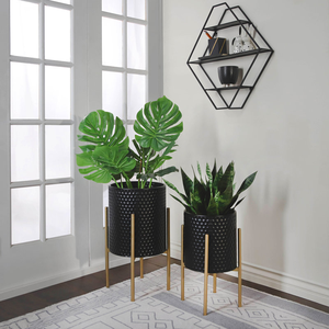 Soporte Moderno para Macetas de Metal y Hierro, Duradero, Fácil de Montar, Resistente al Óxido, Acabado Pulido, Capacidad Personalizable, Decorativo - Product Image 4