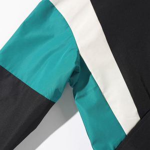 เสื้อแจ็คเก็ตผู้ชายแบบ Color Blocking ทรง Racer กันลม ผลิตจากโพลีเอสเตอร์ คอตั้ง ปิดด้วยซิป สไตล์สปอร์ต เหมาะสำหรับใส่ในฤดูใบไม้ร่วง - Product Image 5
