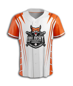 Maillot de baseball personnalisé en polyester couleur à séchage rapide pour jeunes vêtements de sport respirants flux d'air ventilé teinture complète - Product Image 1