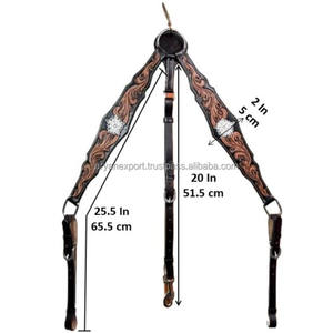 Collar de pecho occidental de cuero genuino mecanizado a mano de calidad superior más nuevo con trabajo pintado a mano proveedor de Fabricante al por mayor - Product Image 2