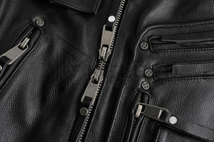 Chaqueta de Hombre Personalizada de Alta Calidad, de Piel de Oveja Acolchada, Cortavientos, con Cuello Alto y Logotipo Frontal, Estilo Urbano y de Moda - Product Image 6