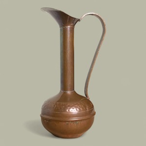Vintage Copper Pitcher Solid Finish Metal <b>Jug</b> 10–12.9 In Height Durable Design For <b>Drinks</b> Presents - Product Image 2
