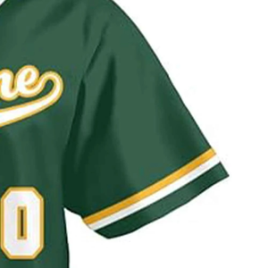 High Quality Baseball/Softball Uniform Shirt Heat-Transfer Printed Solid Short Sleeves 100% Polyester Breathable Team Jersey - Product Image 6