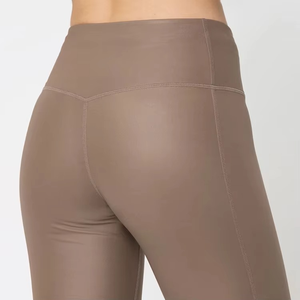 Leggings de yoga taille haute pour femmes en tissu extensible nylon-spandex, collants de sport et fitness, résistants aux squats, vêtements de sport pour femmes - Product Image 3