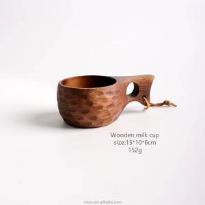 Tazas de Café de Madera Ecológicas Hechas a Mano, Estilo Americano, 250 ml, para Uso en el Hogar y la Oficina - Product Image 5