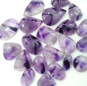 Améthyste naturelle dentelle rectangulaire polie Cabochon forme mixte pierres précieuses en vrac pour la fabrication de bijoux - Product Image 2