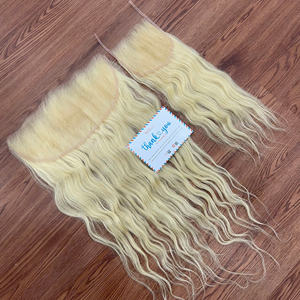 Extensiones de cabello vietnamitas 613, mechones de cabello humano virgen rubio, mechones de cabello natural ondulado listos para enviar - Product Image 4