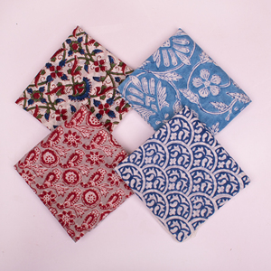 High Quality Cotton Block Print Bandana 21X21 Inches OEM Custom Pattern Factory Manufacturer and Supplier - Product Image 3