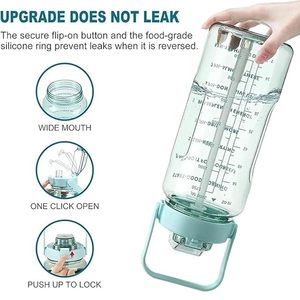 Plastic <b>Drinking</b> Water <b>Bottle</b> with Lid, Reusable Empty <b>Bottle</b> for Travel, Gym & Office 2000ml - Product Image 5