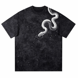 Camisetas Vintage Lavadas para Hombre, Camisetas de Color Sólido con Lavado Ácido, Camisetas Personalizadas Estampadas 100% Algodón, Camiseta de Manga Corta Oversize para Hombre - Product Image 1