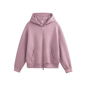 Unisex <b>Pink</b> Pullover <b>Hoodie</b> Oversized Fleece Solid Color Casual Hooded Sweatshirt Regular Length Pocket Design Winter Wear 100% - Product Image 2