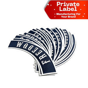 Écussons brodés sur mesure OEM, accessoires vestimentaires en gros, écussons brodés personnalisés avec bordure Merrow pour uniformes - Product Image 1