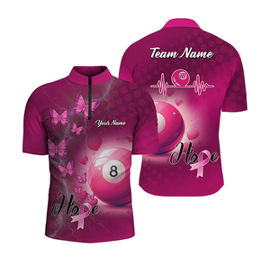 เสื้อเจอร์ซีย์คอซิปแบบสั่งทำขายส่ง 8 บอล ผู้ผลิต OEM ODM - Product Image 5