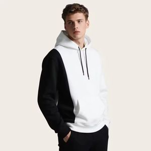 High Quality Cotton Polyester Thick Blank <b>Plain</b> <b>Hoodies</b> Unisex Custom Logo Plus Size Men's <b>Hoodies</b> - Product Image 3